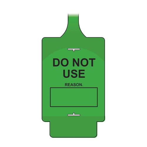 'AssetTag Flex Do Not Use' Tag, Green - Style B (Pack of 50)
