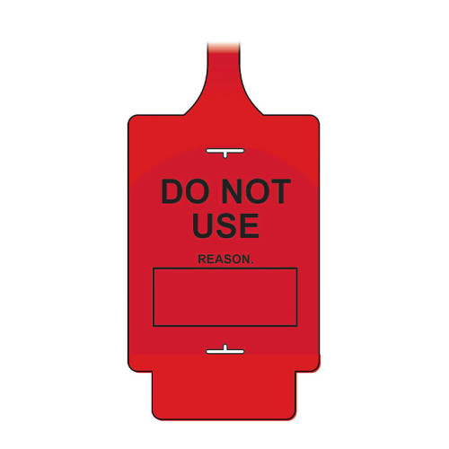 'AssetTag Flex Do Not Use' Tag, Red (Pack of 50)
