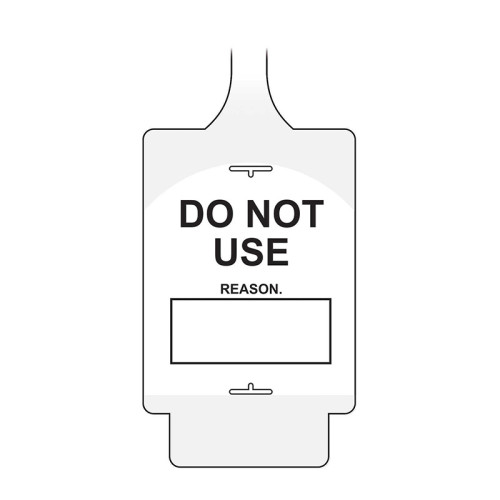 'AssetTag Flex Do Not Use' Tag, White (Pack of 50)