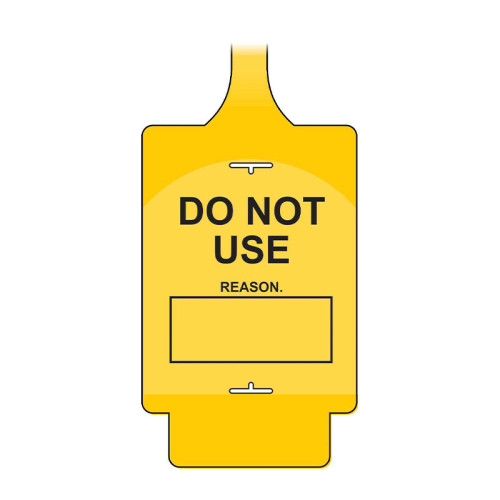 'AssetTag Flex Do Not Use' Tag, Yellow (Pack of 50)