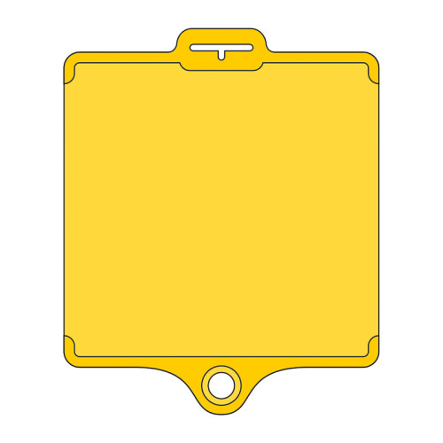 AssetTag Flex Medium - Yellow plain 10pk