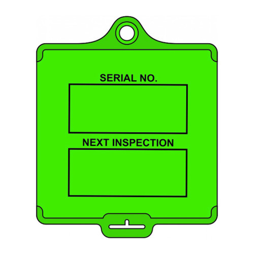 'AssetTag Flex Inspection' Tag (Style A), Medium, Green (Pack of 50)