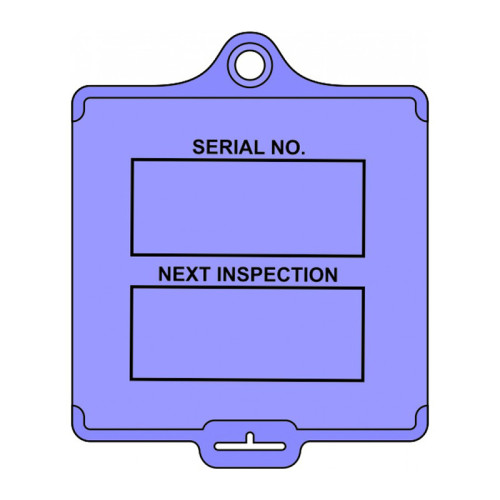 'AssetTag Flex Inspection' Tag (Style A), Medium, Lilac (Pack of 50)