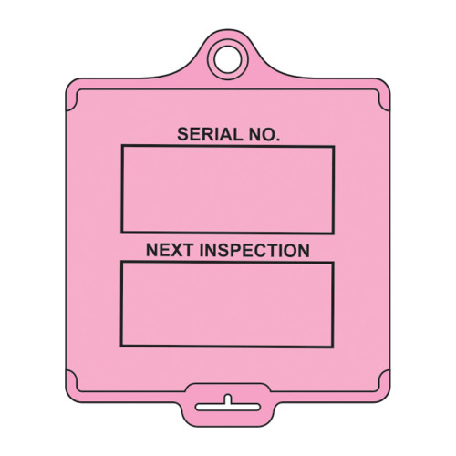 AssetTag Flex Inspection' Tag (Style A), Medium, Pink (Pack of 50)