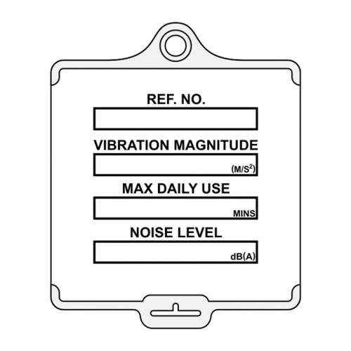 'AssetTag Flex Vibration Control' Tag, Medium, White (Pack of 50)