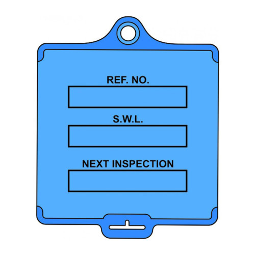 'AssetTag Flex Safe Working Load' Tag, Medium, Blue (Pack of 50