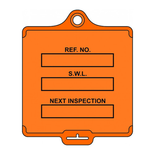 'AssetTag Flex Safe Working Load' Tag, Medium, Orange (Pack of 50)