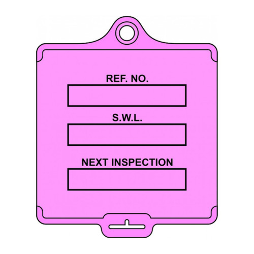'AssetTag Flex Safe Working Load' Tag, Medium, Pink (Pack of 50)