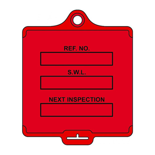 'AssetTag Flex Safe Working Load' Tag, Medium, Red (Pack of 50)
