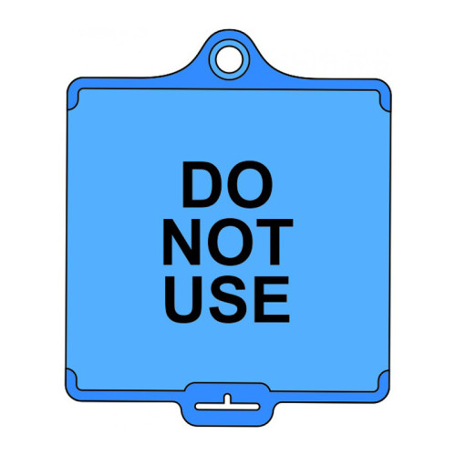 'AssetTag Flex Do Not Use (Style A)' Tag, Medium, Blue (Pack of 50)