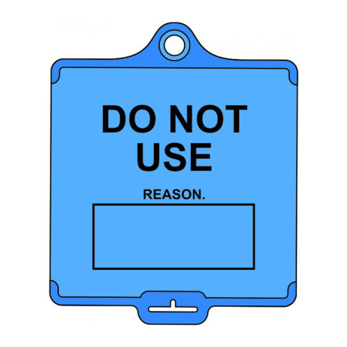 'AssetTag Flex Do Not Use (Style B)' Tag, Medium, Blue (Pack of 50)