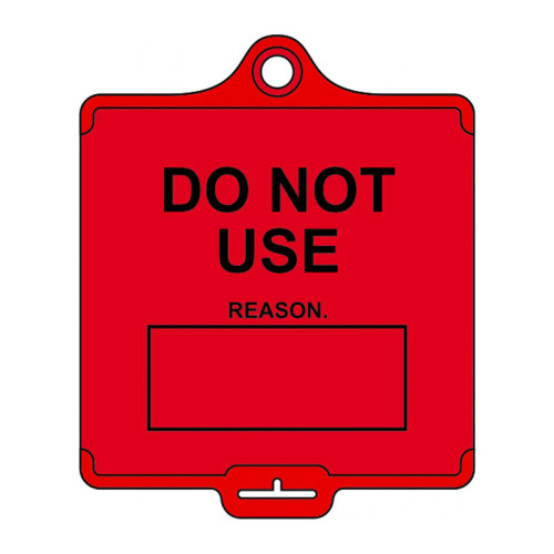 'AssetTag Flex Do Not Use (Style B)' Tag, Medium, Red (Pack of 50)
