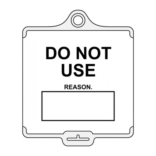 'AssetTag Flex Do Not Use (Style B)' Tag, Medium, White (Pack of 50)