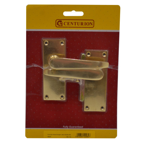 Centurion Solid Brass Victorian Lever Latch Set, 105mm x 40mm