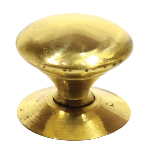 Victorian Cupboard Knobs, Polished Brass, 25mm Dia.