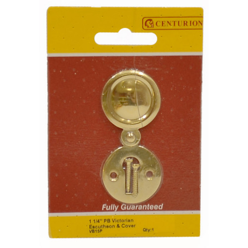 Solid Brass Escutcheon with Cover, 35mm