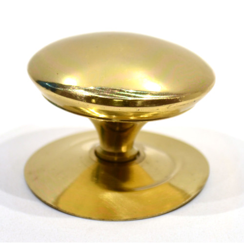 Victorian Cupboard Knobs, Polished Brass, 50mm Dia.