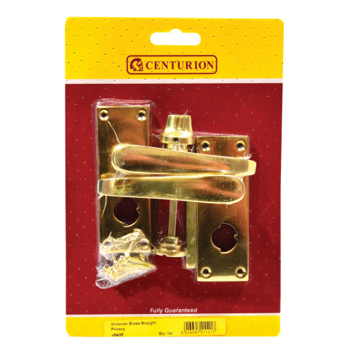 Solid Brass Victorian Privacy Set, 105mm x 40mm