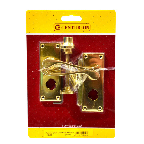 Solid Brass 'Scroll' Privacy Set, 105mm x 40mm