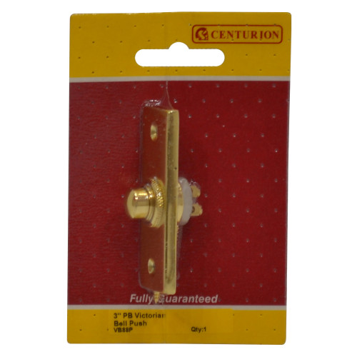 Solid Brass Bell Push, 75mm
