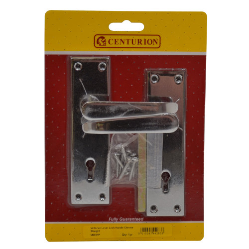 Chromed Lever Lock Set, 145mm x 40mm