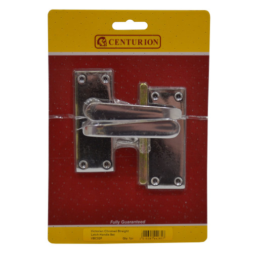 Chromed Lever Latch Set, 105mm x 40mm