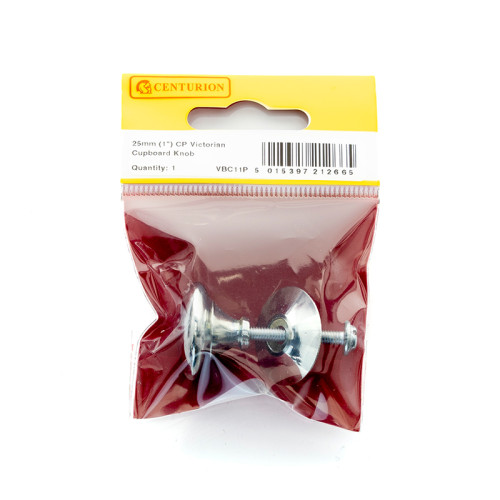 25mm (1") CP Victorian Cupboard Knob