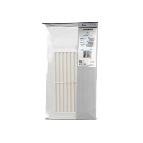 Plastic Louvre Vent - White - 229 x 152mm