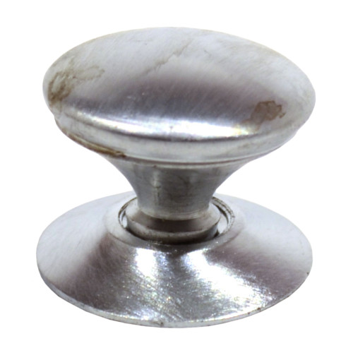 Victorian Cupboard Knobs, Satin Chrome Plated, 25mm Dia.