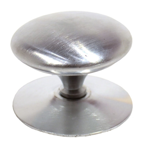 Victorian Cupboard Knobs, Satin Chrome Plated, 38mm Dia.