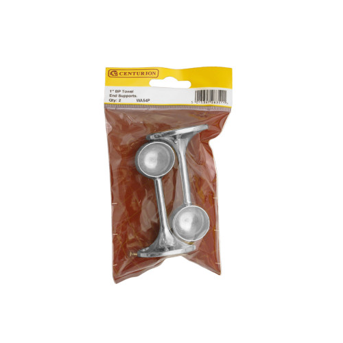 19mm (3/4") Towel End Supports - Chrome Plated - Pack of 2