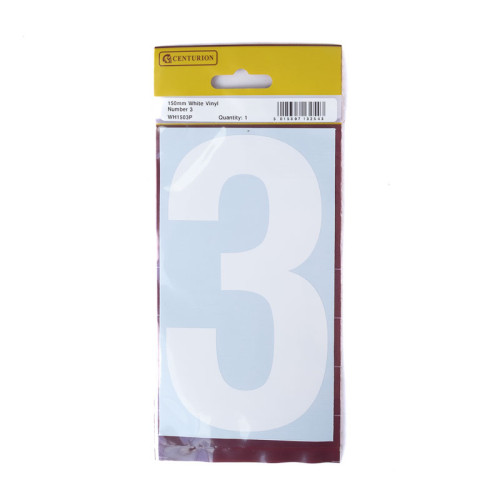 White Vinyl Number 3 WH1503P