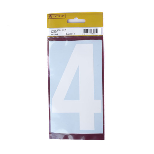 White Vinyl Number 4 WH1504P