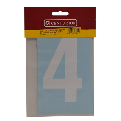 White Vinyl Number 4 WH1504P