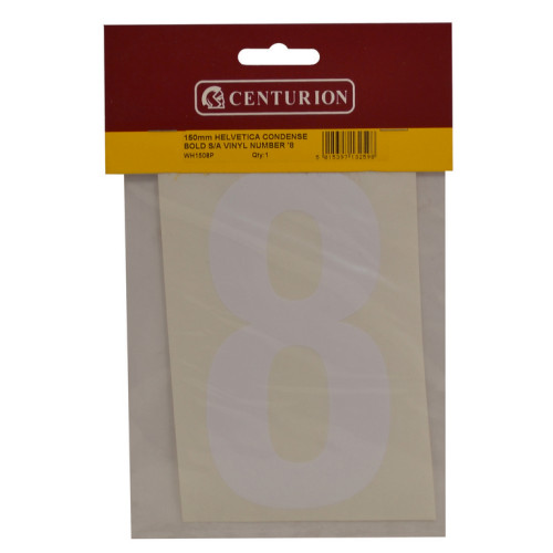 White Vinyl Number 8 WH1508P