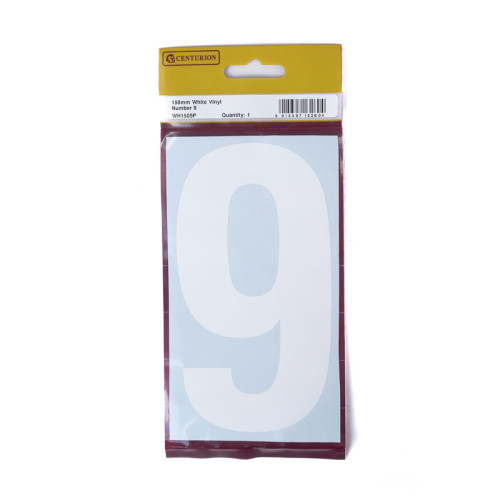 White Vinyl Number 9 WH1509P
