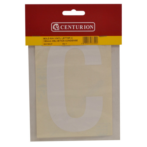 White Vinyl Letter C (Pack of 5) WH150C/5