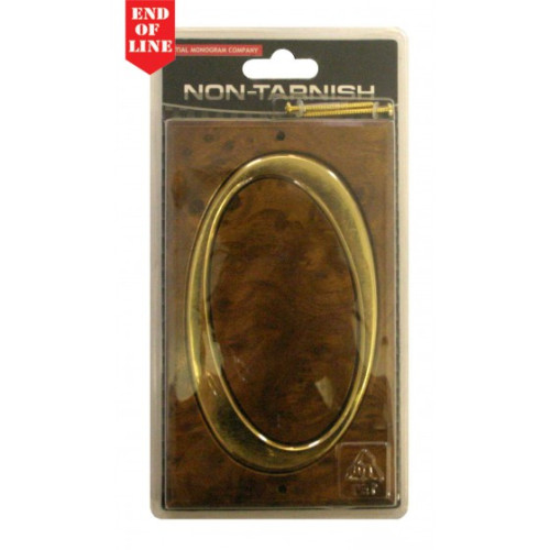 Walnut/Gold Numbered Plaque 0