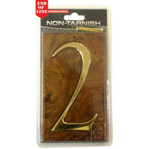Walnut/Gold Numbered Plaque 2