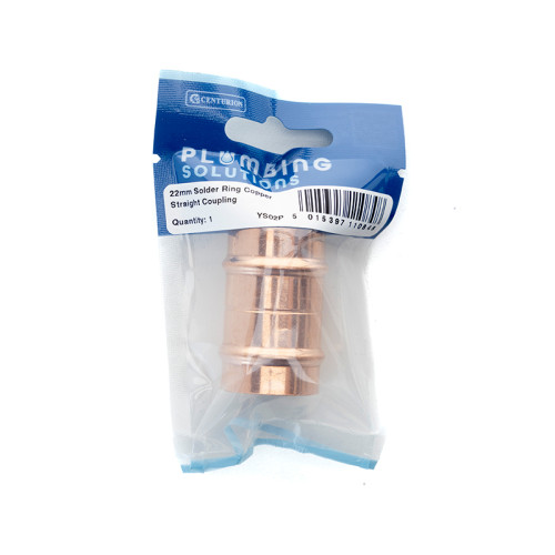 22mm Solder Ring Copper Straight Coupling