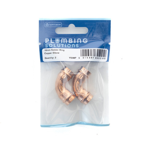 10mm Solder Ring Copper Elbow