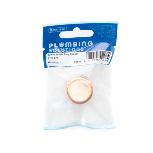 22mm Solder Ring Copper Stop End