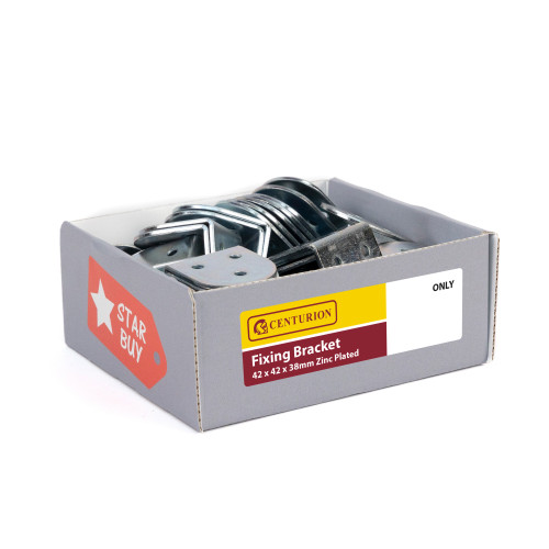 Fixing Bracket, 42mm x 42mm, Zinc Plated (Made to Order)