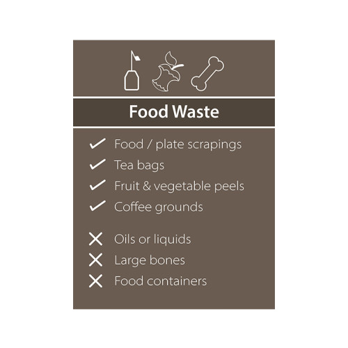 Recycling: Food Waste : Simplified - PP (200 x 300mm)