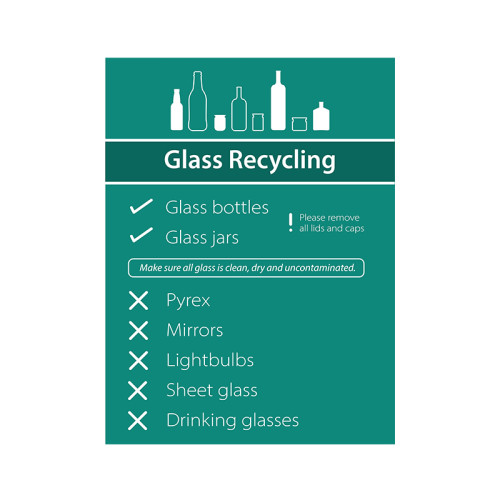 Recycling: Glass : Simplified - PP (300 x 400mm)