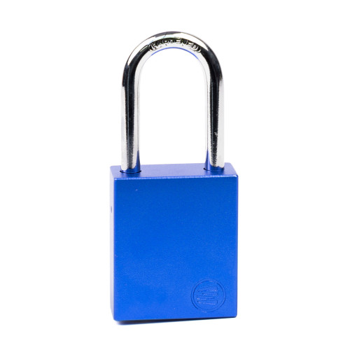 Aluminium Safety Lockout Padlock - Blue