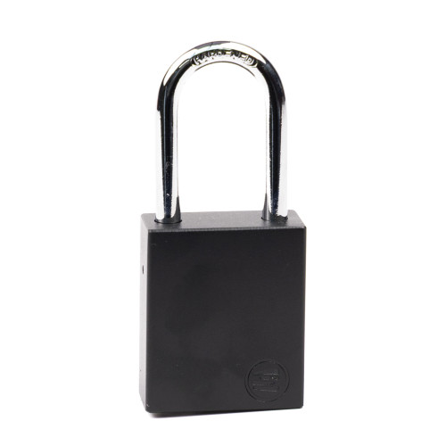 Aluminium Safety Lockout Padlock - Black