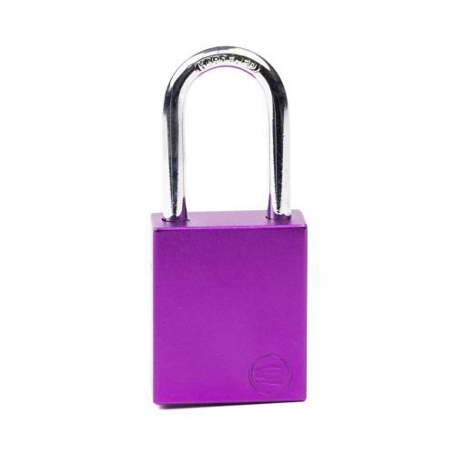 Aluminium Safety Lockout Padlock - Purple