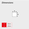 Switch off when not in use 1.2mm Recyclable PP (100 x 100mm)