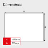 Works Traffic (Arrow Right)' Temporary Road Sign, Zintec (1050mm x 750mm)